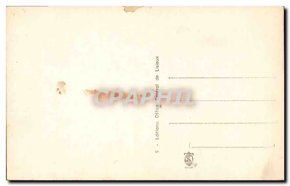 Sainte Thérèse de l'Enfant-Jésus und ihre Schwester Céline — Éditions Office Central de Listeux, n°5 - Rückseite