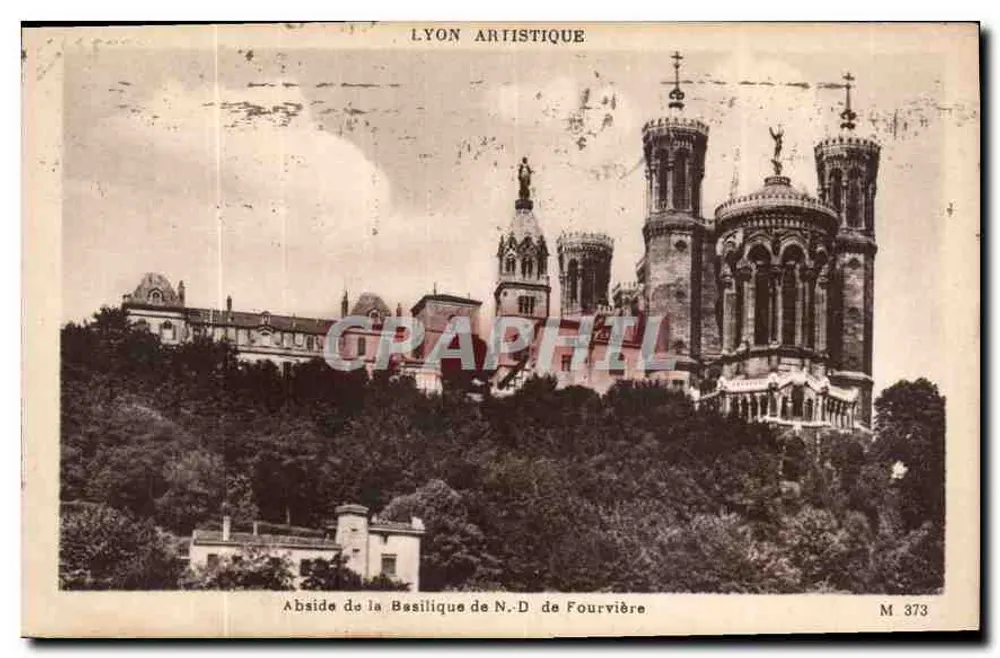 Apsis der Basilika N.-D. de Fourvière — Lyon — Edition Lyon Artistique, n° M 373 - Vorderseite