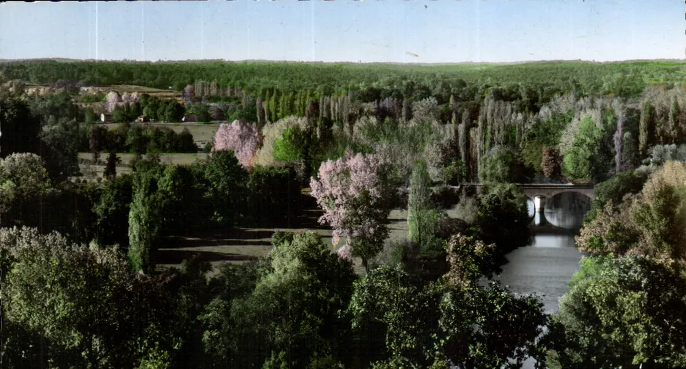Vallée de la Dronne — vue de la Terrasse — Éditions Charentaises d'Art A. GILBERT - Vorderseite