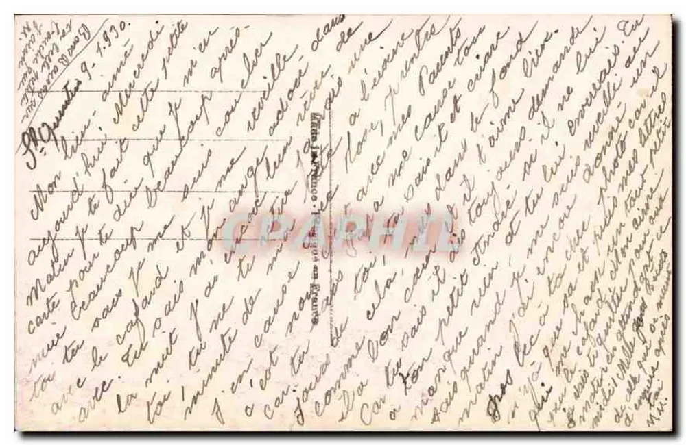 Casal abraçado — cena romântica — editor Lévi, n° 1583 - Verso