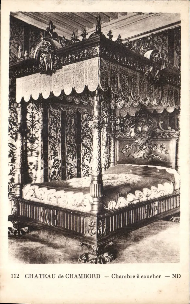 Castelo de Chambord — Quarto de dormir — ND - Frente