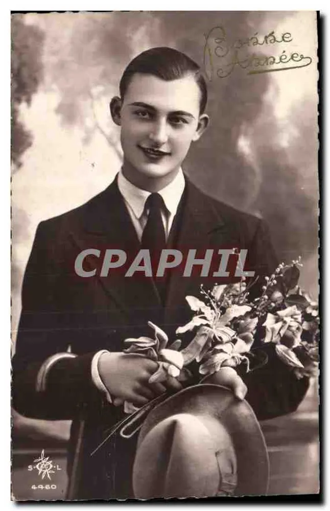 Jovem homem em traje — Paris, anos 1930 — S.T.O.L. n° 4960 - Frente