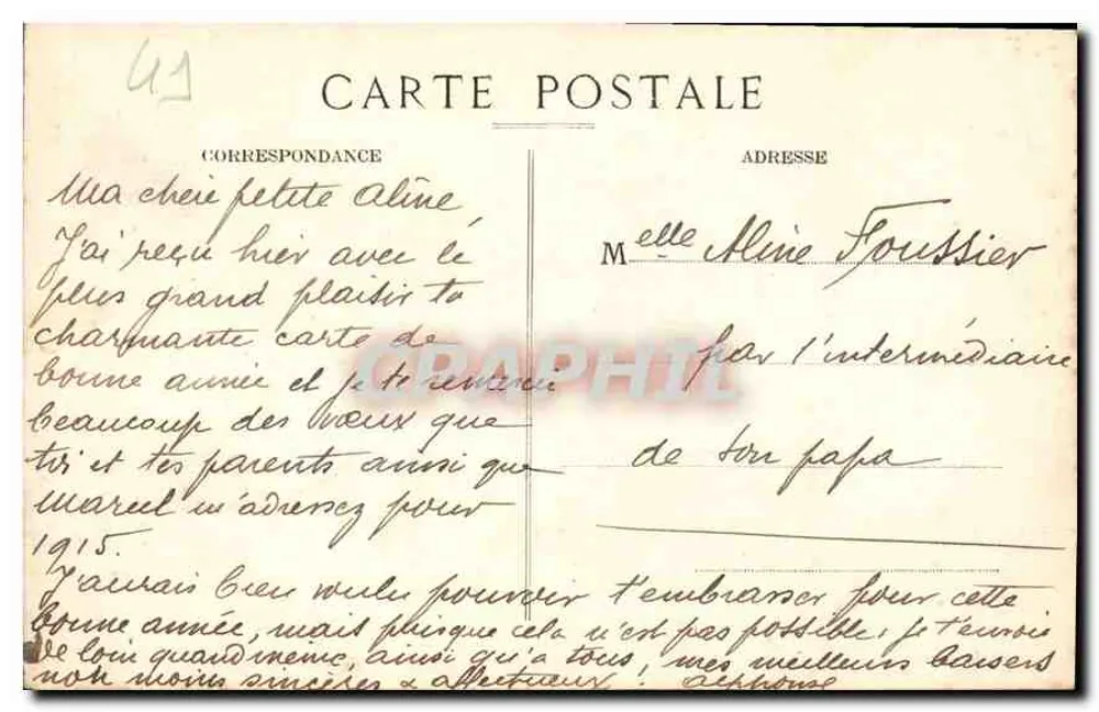 Castelo de Chambord — A Fachada — Editor: Léon Émile - Verso