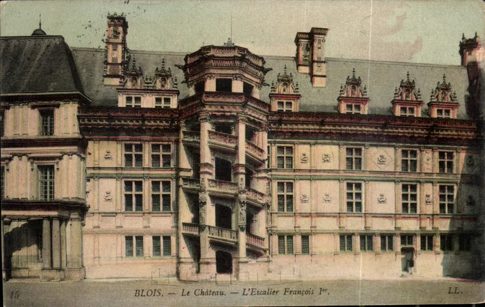 Blois — Das Schloss — Treppenhaus François I. — LL, Nr. 15 - Vorderseite