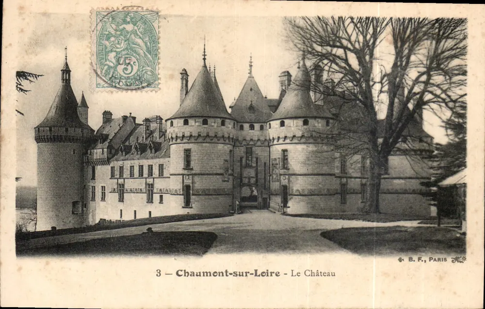 Chaumont-sur-Loire — O Castelo — B. F., Paris, n°3 - Frente