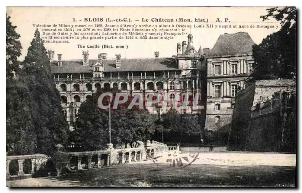 Blois (Loir-et-Cher) — Das Schloss (Historisches Denkmal) — A.P. - Vorderseite