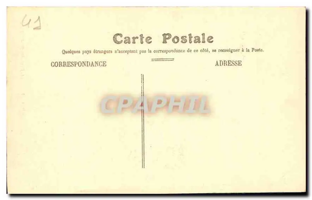 Castelo de BLOIS — A Attique — Editor: GRAND BATAILLY - Verso