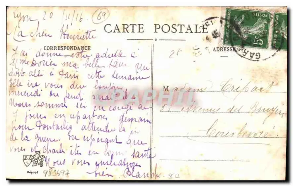 LYON — O Palácio de Justiça e Fourvière — L. E. - Verso