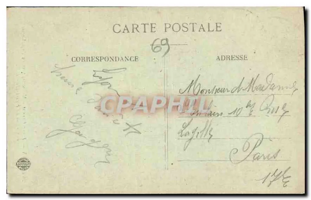LYON — Place Carnot und Coteau de Fourvière — E.R. n°265 - Rückseite