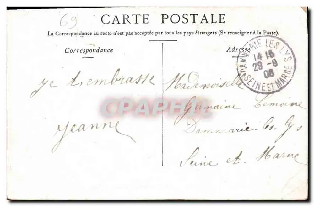 Lyon — Pont d'Ainay et le Coteau de Fourvières — éditeur impr. sur la carte - Rückseite