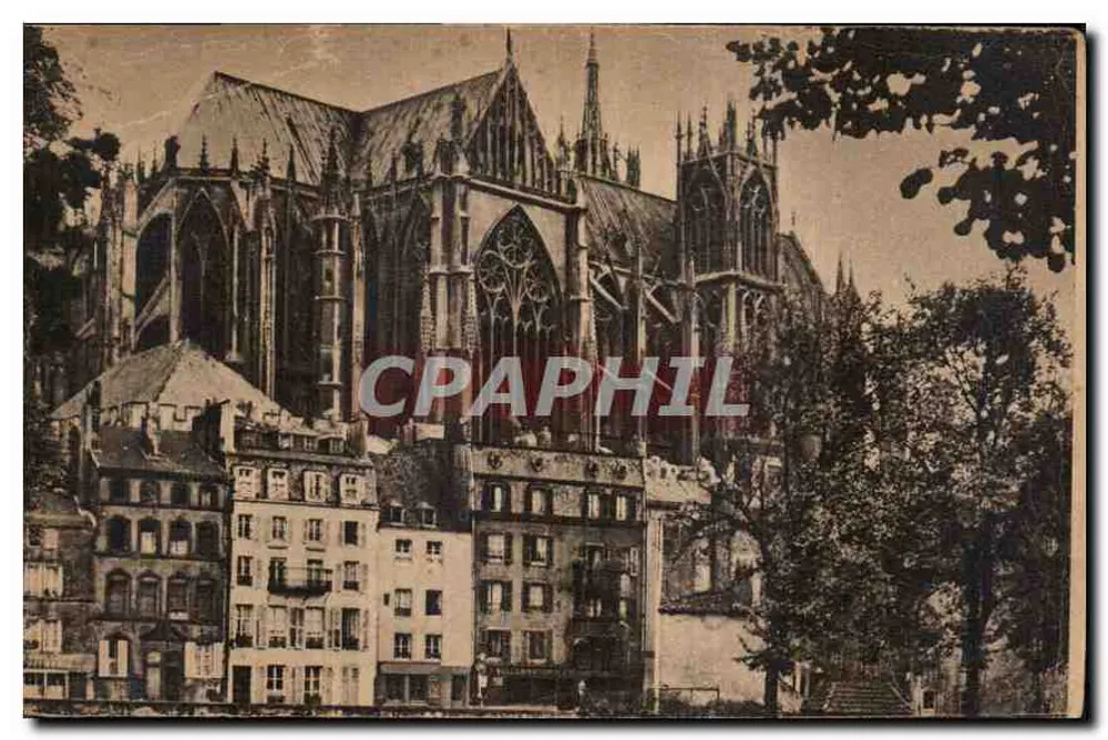 Catedral de Rouen — vista da fachada — Éd. Hannu & Cie - Frente