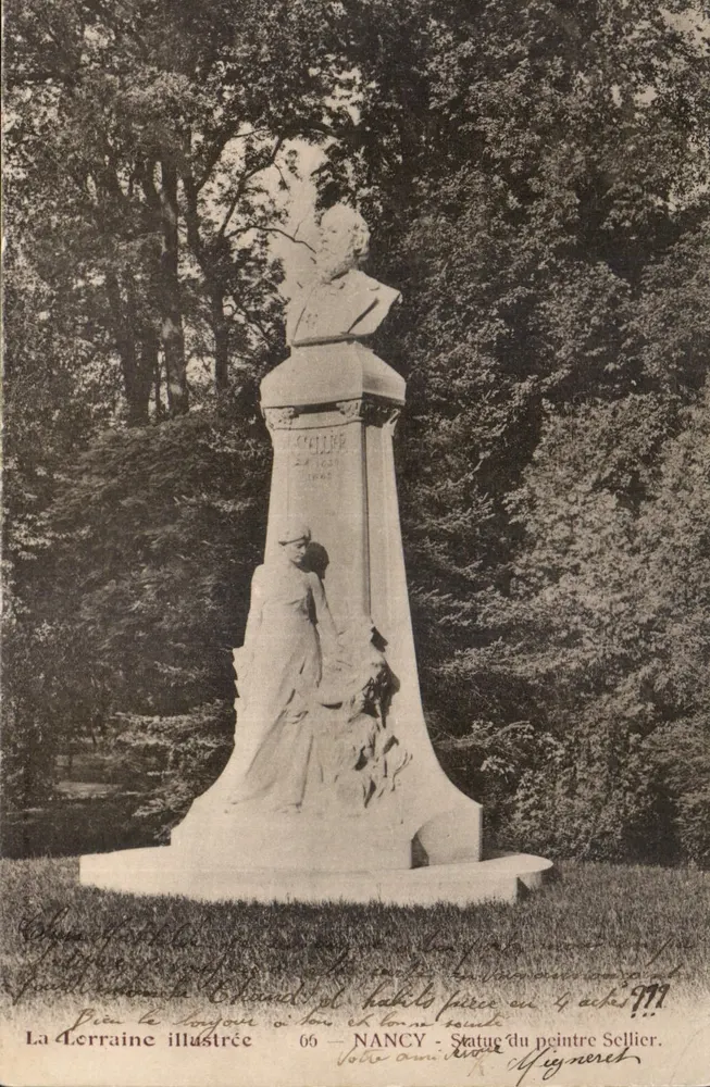 NANCY — Statue des Malers Sellier — La Terraine illustrée, Nr. 66 - Vorderseite