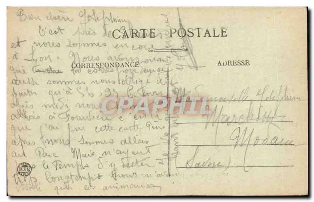LYON — Nossa Senhora de Fourvière — A Abside - Verso