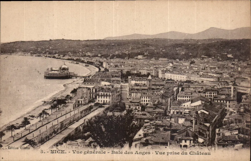 Nice - Allgemeiner Blick - Bucht der Engel - Blick vom Schloss — Gilletta-Ausgabe, Nr. 5 - Vorderseite