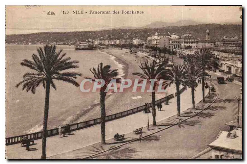 NICE - Panorama das Ponchettes — editor desconhecido, n° 170 - Frente
