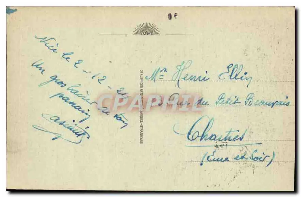 NICE - Allgemeine Ansicht - Das Schloss und der Mont-Boron — CPHAPHIL - Rückseite