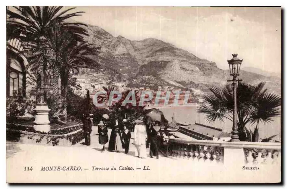 Monte-Carlo — Terrasse do Casino — SELECTA 114 - Frente