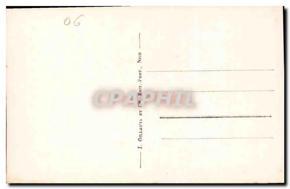 मोनाको - प्रिंस के पैलेस — दृश्य साथ स्टैच्यू — J. Gillièta et Cie, निस, संख्या 829 - पीछे