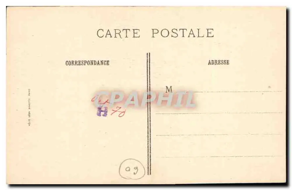 Modell des Grabes von J.-J. Rousseau — Abtei Chailly — Verlag Chinard - Rückseite