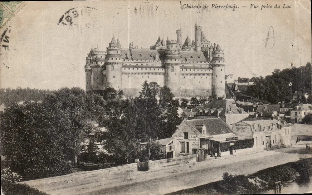 Château de Pierrefonds — Ansicht vom See — Verlag: Grand Restaurant - Vorderseite