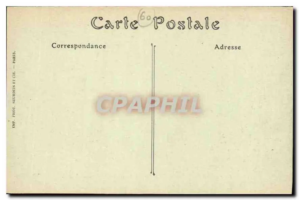 Park des Palastes von Compiègne — Avenue des Beau-Monts — ND. Phot. - Rückseite