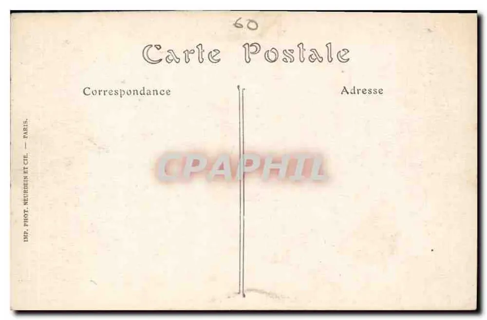 Park des Schlosses COMPIEGNE — Avenue des Beaux-Monts — ND. Pbot. - Rückseite