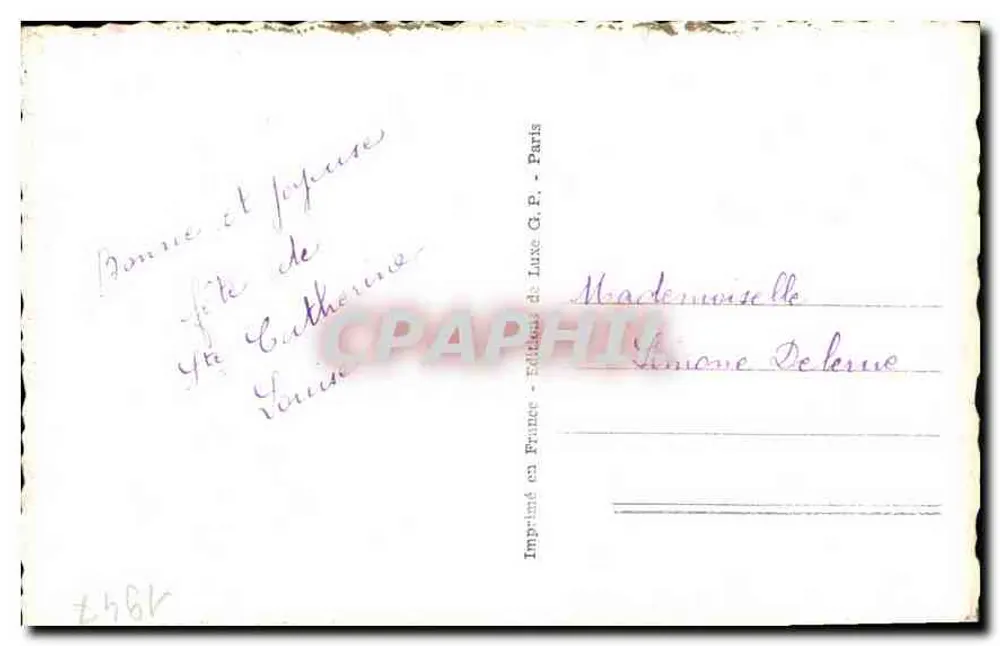 Jovem mulher — rosas — G.P. Caros, n°156 - Verso