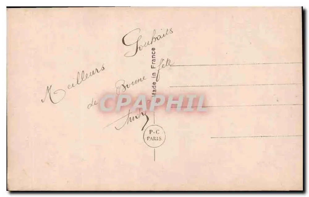 Casal apaixonado — cena íntima — P-C PARIS n°2510 - Verso