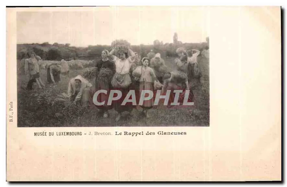 Glaneurinnen im Feld — Musée du Luxembourg — J. Breton - Vorderseite