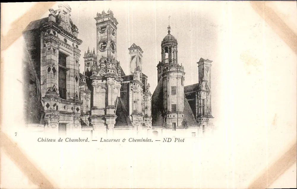Castelo de Chambord — Lucarnes & Chaminés — ND Pbot - Frente