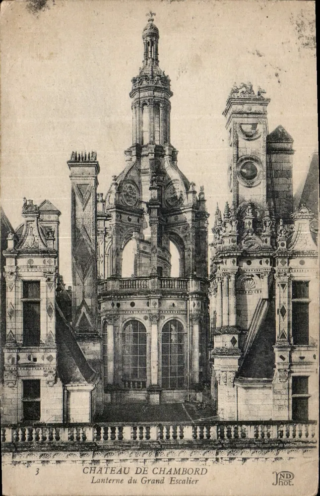 Château de Chambord — Laterne des Granden Treppenhauses — JND Hot. - Vorderseite