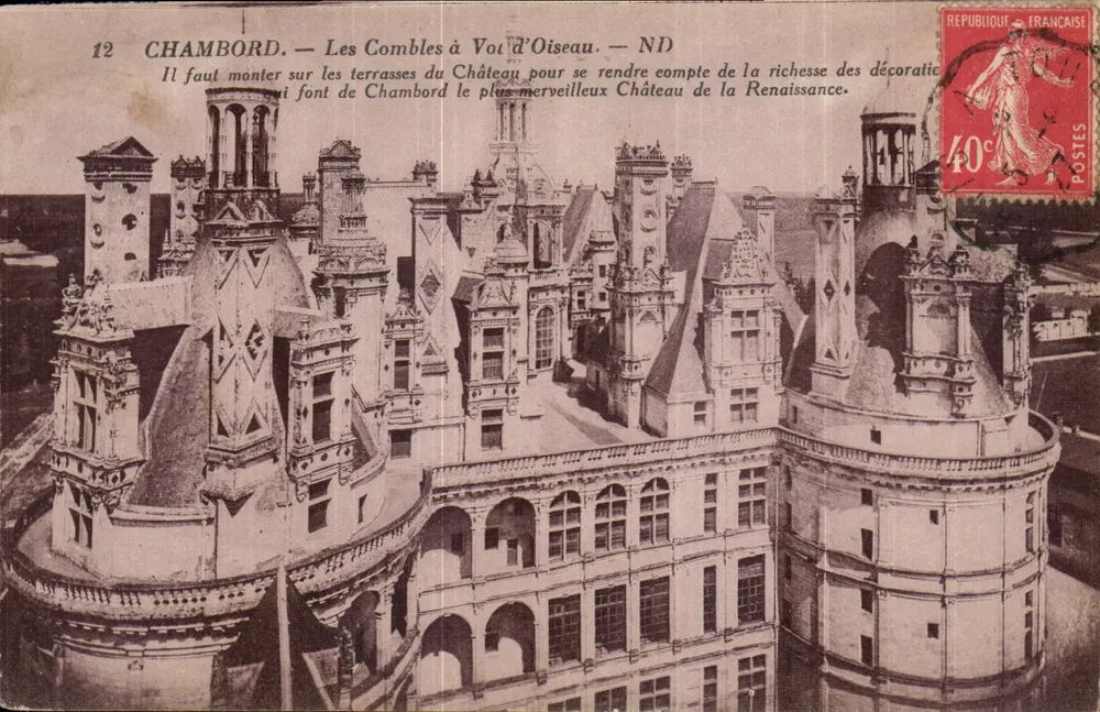 Chambord — Les Combles à Vol d'Oiseau — ND - Awers