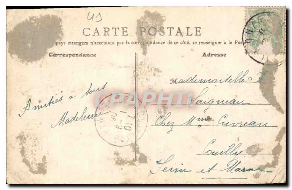 Chaumont-sur-Loire — O Castelo — B.F., Paris, n°3 - Verso