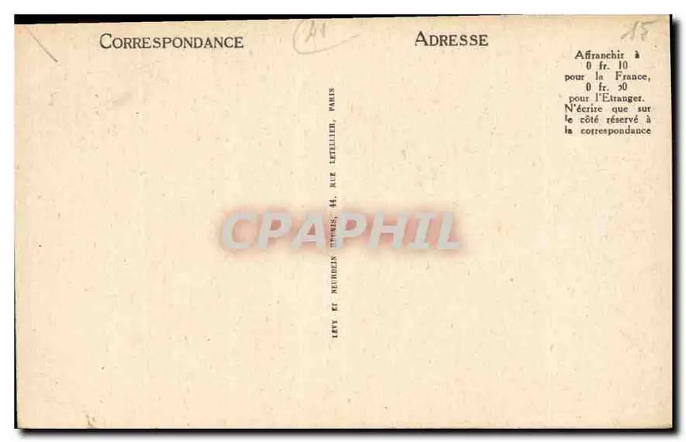 Blois - O Castelo - Cariatide - L.L. - n° 524 - Verso