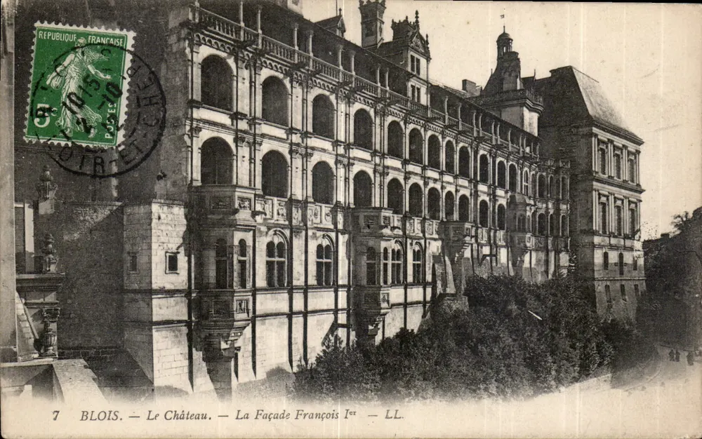 Blois — Das Schloss — Die Fassade von François Ier — LL - Vorderseite