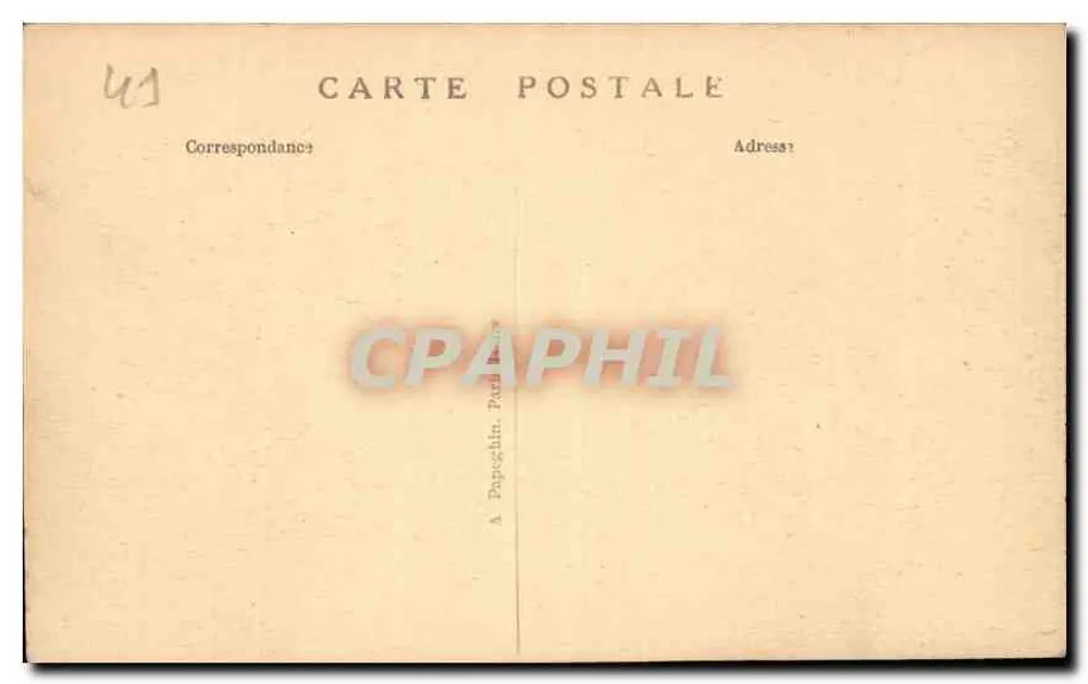 Blois (Loir-et-Cher) — O Castelo (Monumento Histórico) — A. P. - Verso