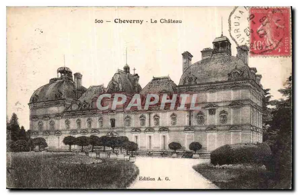 Cheverny - O Castelo — Edição A. G. — n° 500 - Frente