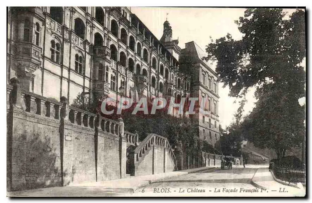 Blois - Das Schloss - Die Facade von François Ier - LL. - Vorderseite