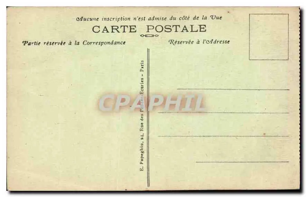 Castelo de Chantilly — A Entrada — A.P. - Verso