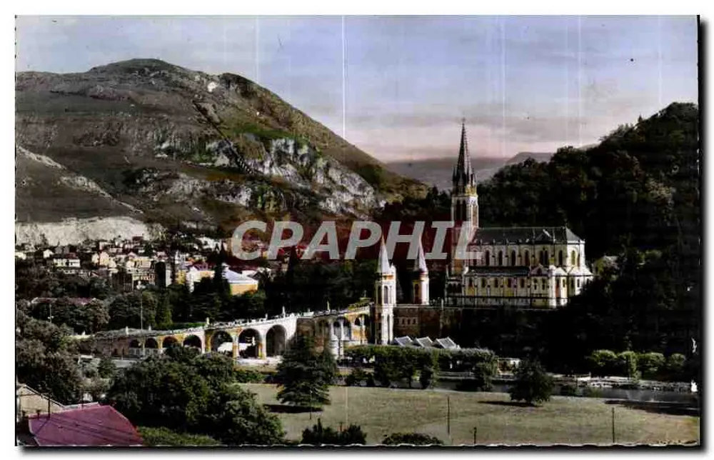 Lourdes — A Basílica e o Pic du Jer — Edição P. DOUCET - Frente