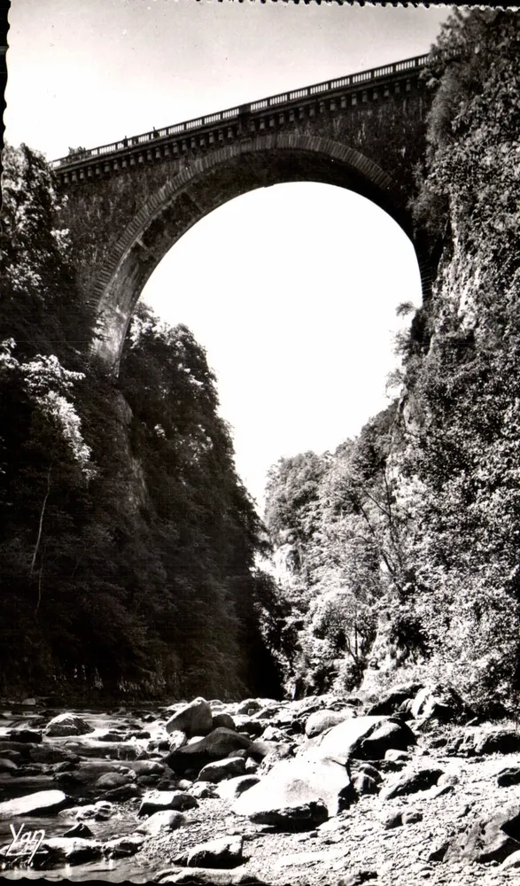 Der Napoleonbrücke — St-Sauveur (H.-P.) — Edition Quinault, Lourdes - Vorderseite