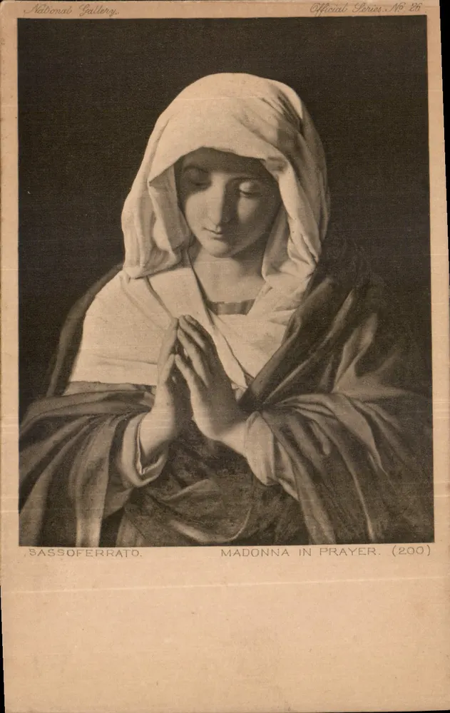 Madonna em Oração — Sasso Ferrato — Official Paris No 26 - Frente