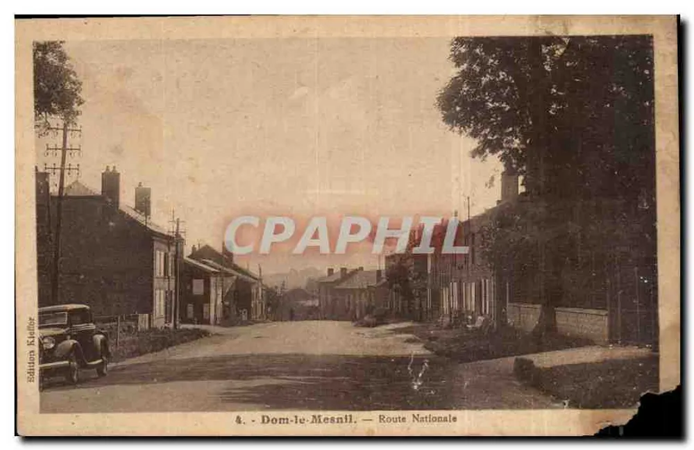 Dom-le-Mesnil — Rodovia Nacional — Edição Kieffer - Frente
