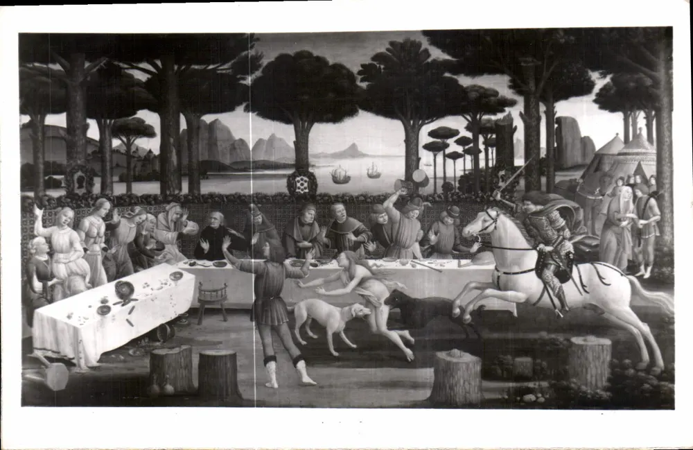 Botičelli - A História de Nastagio (quadro 3º) - Museu do Prado - Frente