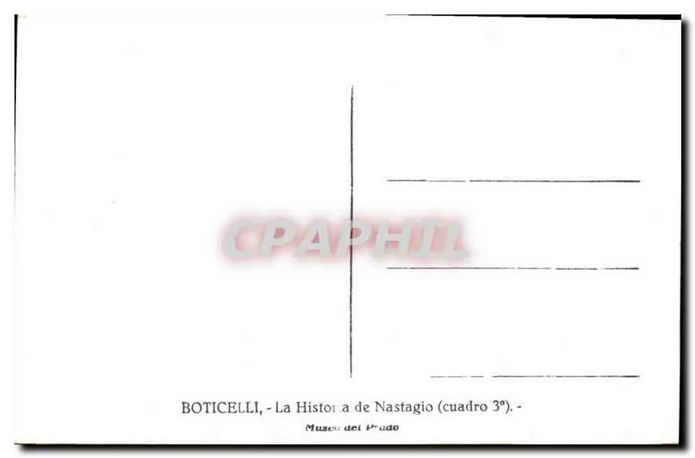 Botičelli - A História de Nastagio (quadro 3º) - Museu do Prado - Verso