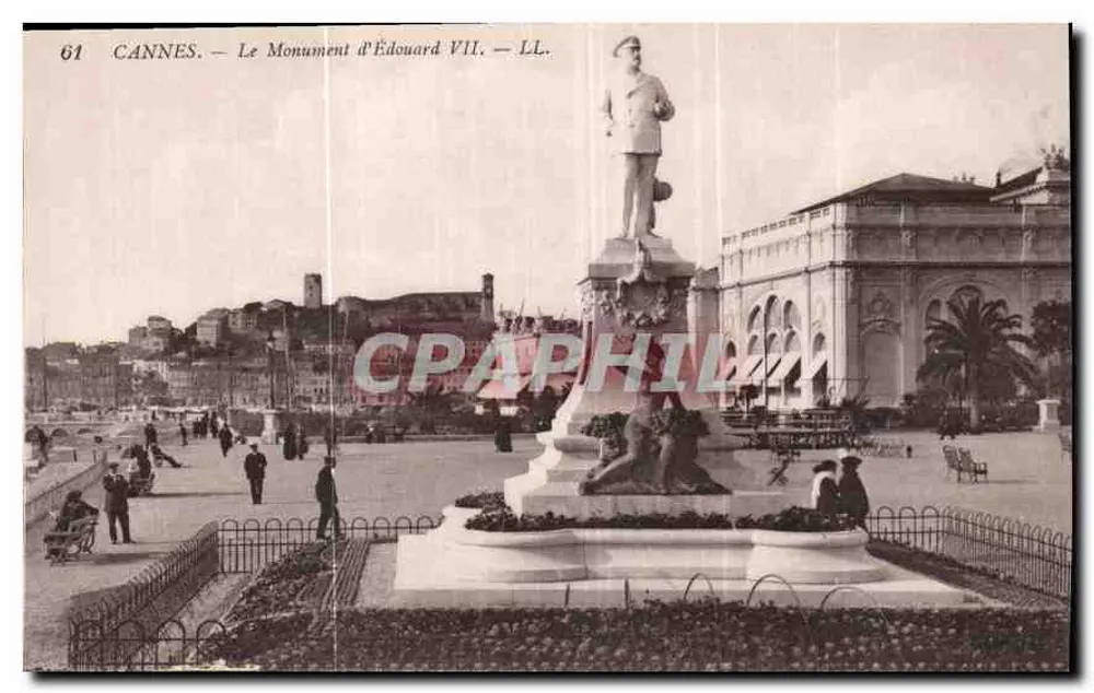 CANNES — O Monumento de Eduardo VII — LL. — n°61 - Frente
