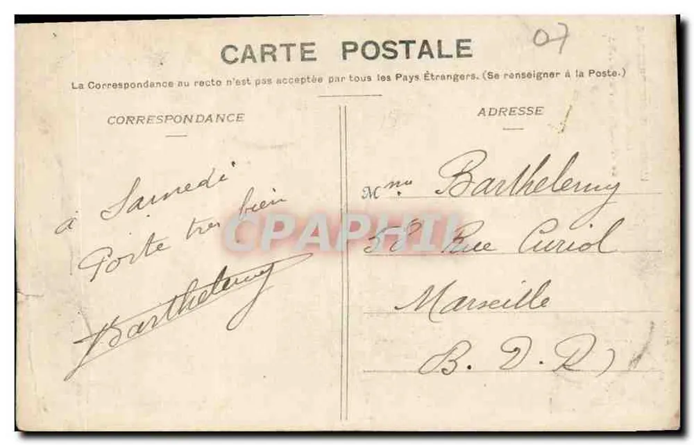 Die malerische Ardèche — Malerische Route von VALLON zum Pont d'ARC — Verleger: G. Lévy, Vichy - Rückseite