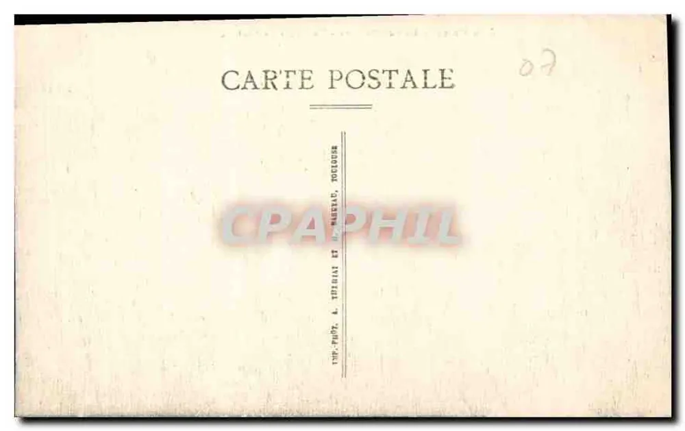 Les Vans — Bois de Patolive — Ein Chaos aus Felsen — A. Thibiau, Toulouse - Rückseite
