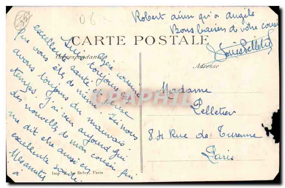 L'ARGONNE — Ruinen von Avocourt — Imp. Deley, Paris - Rückseite
