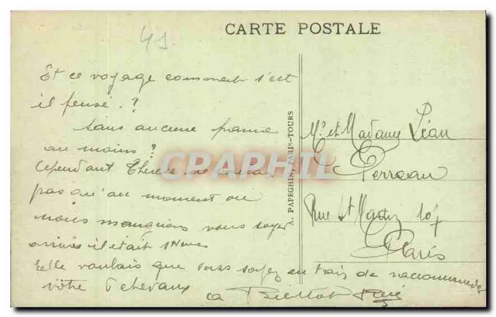 Blois - Militärsanatorium und Kirche Saint-Nicolas - A.P. - Nr. 101 - Rückseite